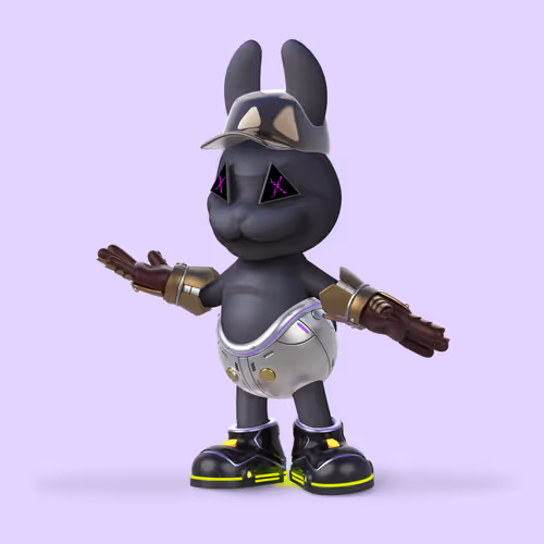 White Rabbit By Gate