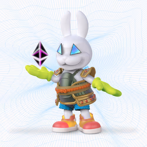 White Rabbit By Gate