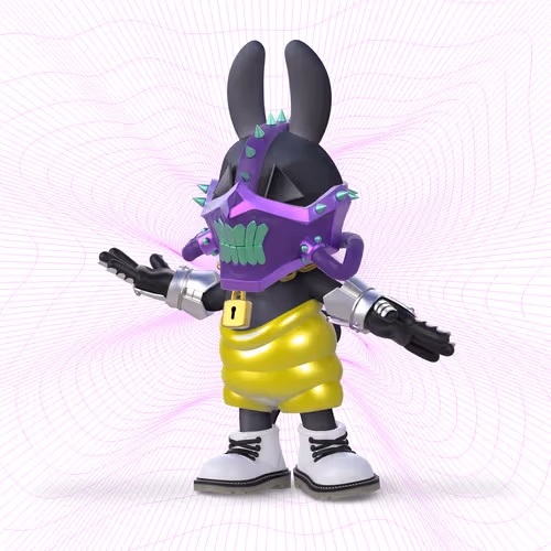 White Rabbit By Gate