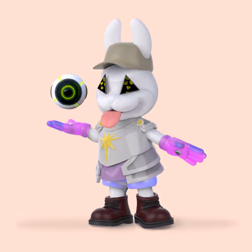 White Rabbit By Gate
