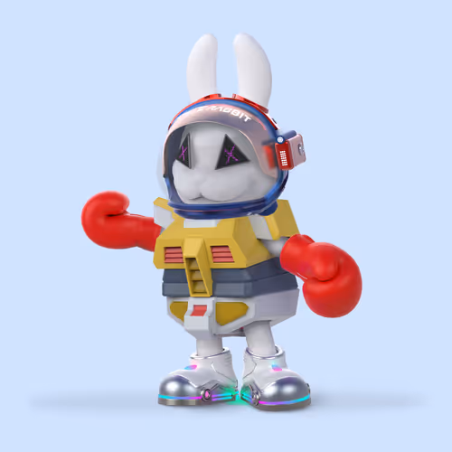 White Rabbit By Gate