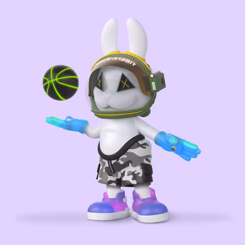 White Rabbit By Gate