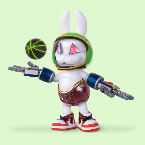 White Rabbit By Gate