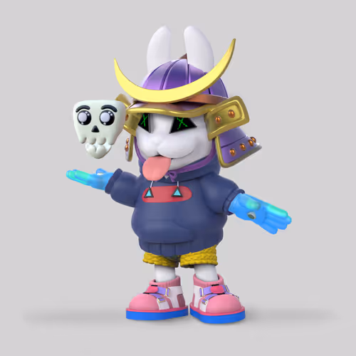 White Rabbit By Gate