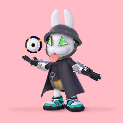 White Rabbit By Gate