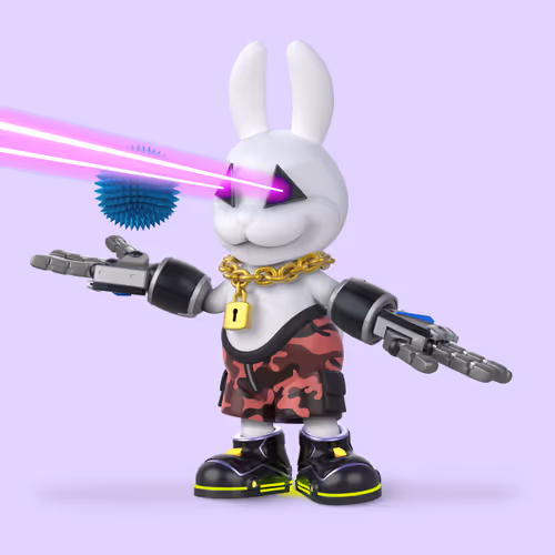 White Rabbit By Gate