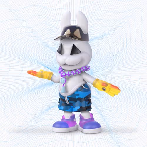 White Rabbit By Gate