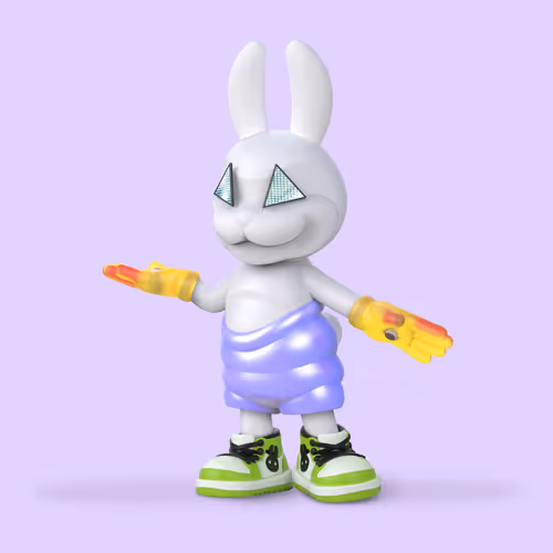 White Rabbit By Gate