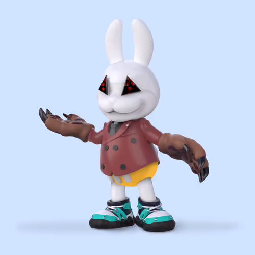 White Rabbit By Gate