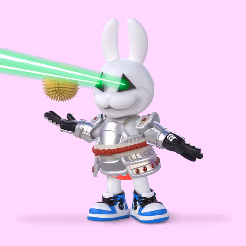 White Rabbit By Gate