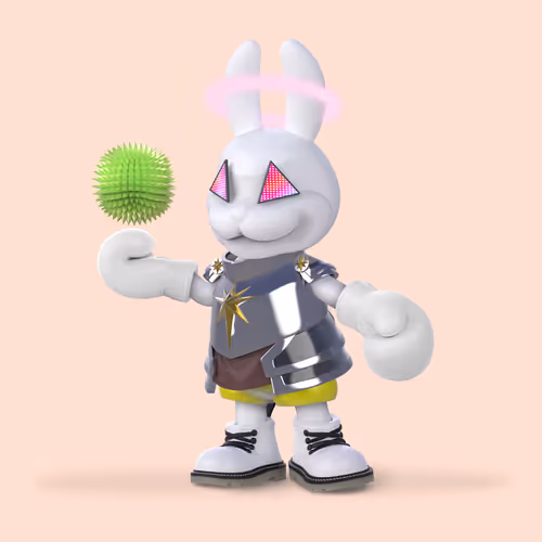 White Rabbit By Gate