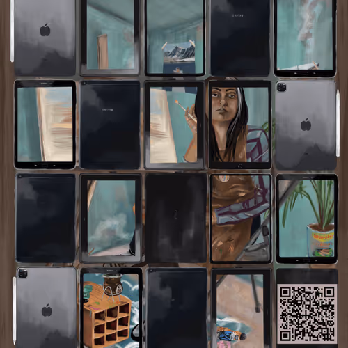 Augment reality: Paint a canvas