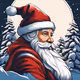Santas Moonlit Night