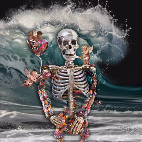 THE LIVELY & COLORFUL GHOST SCULPTURE