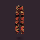 Orange camouflage cargo pants