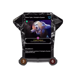 Rose Tyler, Vampire Queen - Black Diamond Frame