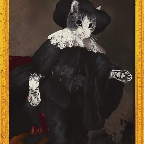 Portrait of a Cat Rising from His Chair