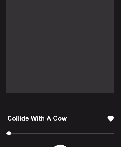 Collide With A Cow