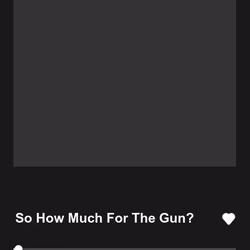 So How Much For The Gun?