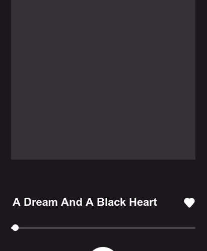 A Dream And A Black Heart