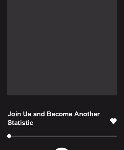 Join Us and Become Another Statistic