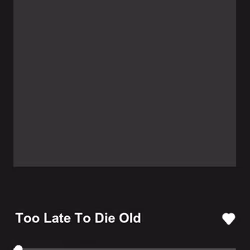 Too Late To Die Old