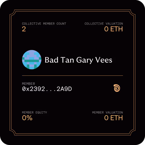 Membership Card for Bad Tan Gary Vees
