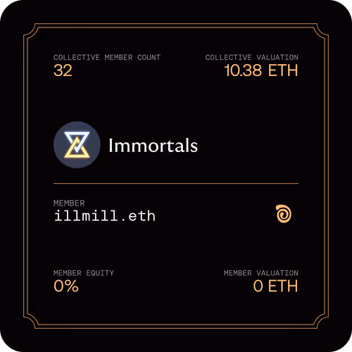 Membership Card for Immortals