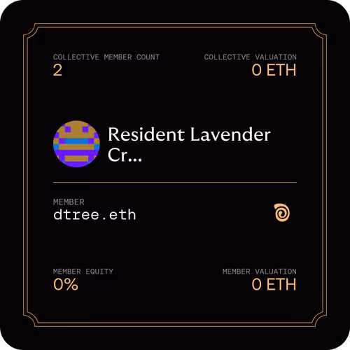 Membership Card for Resident Lavender Cryptokitties