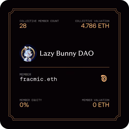 Membership Card for Lazy Bunny DAO