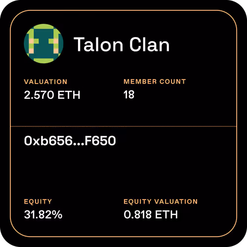 Membership Card for Talon Clan