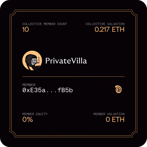 Membership Card for PrivateVilla