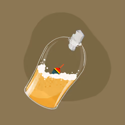 Space Pirate Bottles #1059