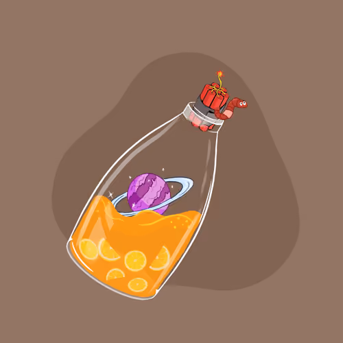 Space Pirate Bottles #1463