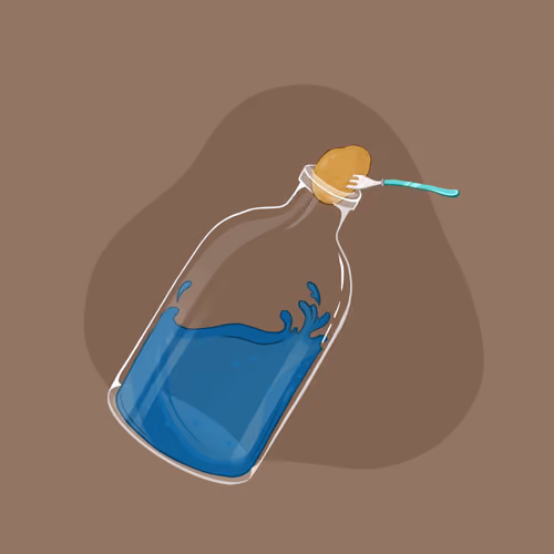 Space Pirate Bottles #1293