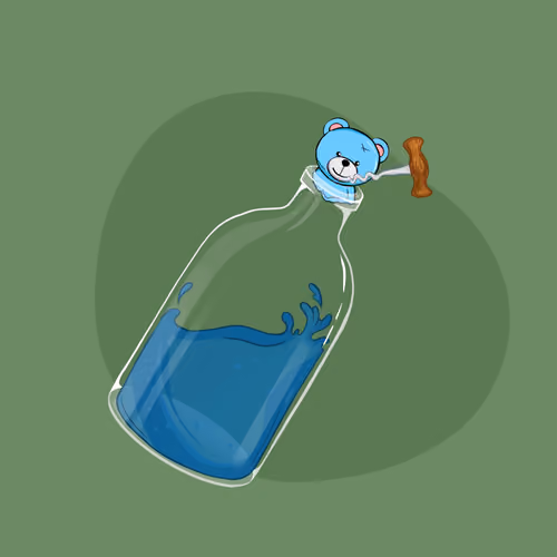 Space Pirate Bottles #1098