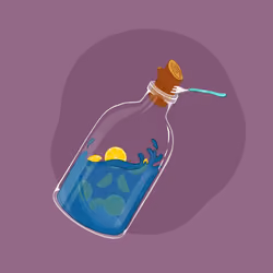 Space Pirate Bottles #1026