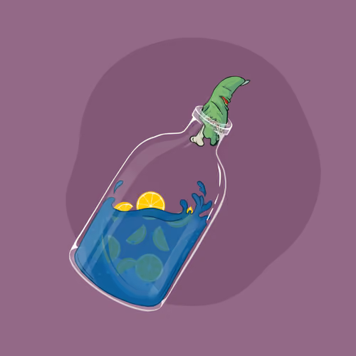 Space Pirate Bottles #1020