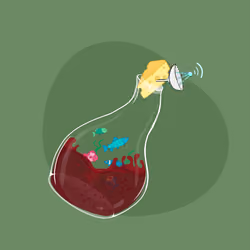 Space Pirate Bottles #1064