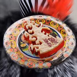 Ketchup Plate Pie Key 133