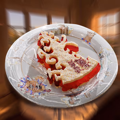 Porcelain Plate Pie Key 23