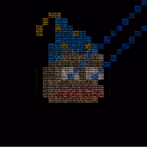 Binary Pepe 0110