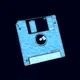 Blue Floppy Disk