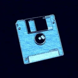 Blue Floppy Disk