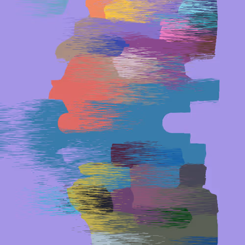 Abstract art. Kiss.