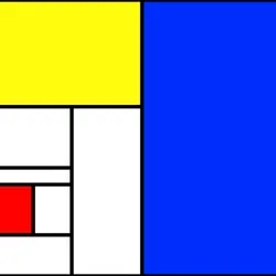 Piet Mondrian in digital edge.