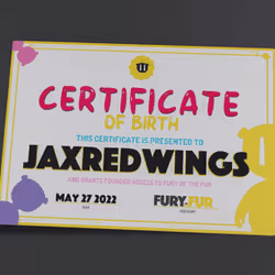 FOTF Birth Certificate #12