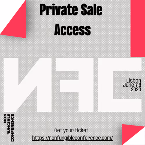 Non Fungible Conference 2023. Private Sale Access