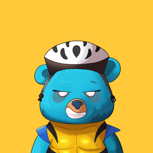 #1834 • Rearin' Hoofy Blue Cub