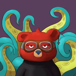 #2481 • Hoppy Hungry Ruby Cub